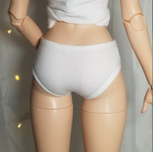 Load image into Gallery viewer, BJD Basic White Hipster Panties 1/3 SD - Blue Bird Doll Shop