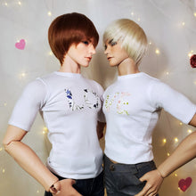 Load image into Gallery viewer, BJD LO VE Matching Pair Couples T-Shirt All Sizes - Blue Bird Doll Shop