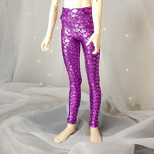 Load image into Gallery viewer, BJD Magenta Mermaid Core Leggings 1/4 MSD - Blue Bird Doll Shop