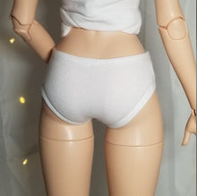 Load image into Gallery viewer, BJD Basic White Hipster Panties 1/3 SD - Blue Bird Doll Shop
