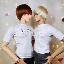 Load image into Gallery viewer, BJD LO VE Matching Pair Couples T-Shirt All Sizes - Blue Bird Doll Shop
