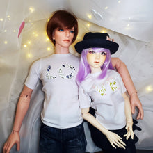 Load image into Gallery viewer, BJD LO VE Matching Pair Couples T-Shirt All Sizes - Blue Bird Doll Shop
