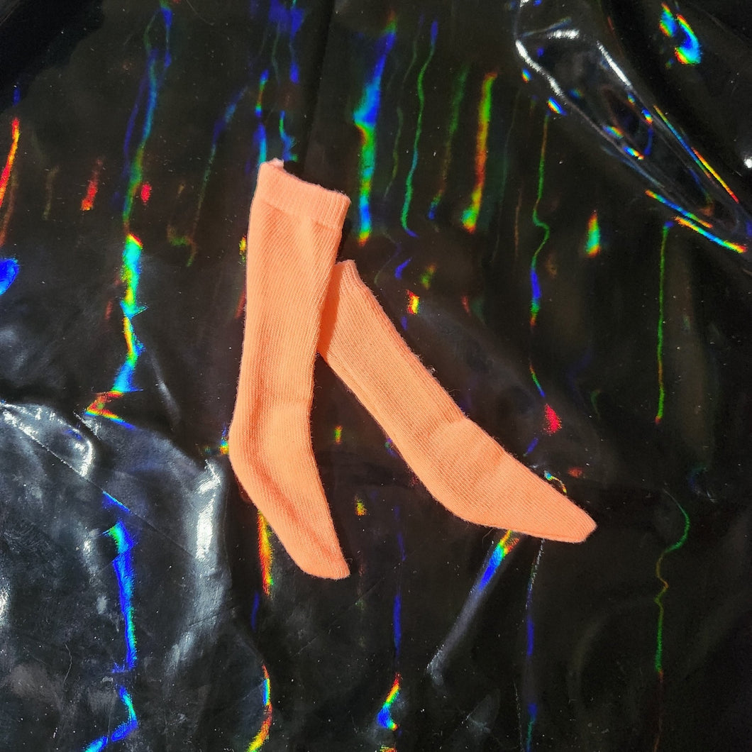 Neon Orange Socks for BJD - Blue Bird Doll Shop
